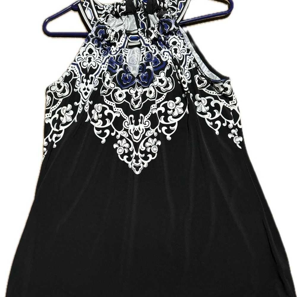 WHBM Jersey knit tank w tie in the back